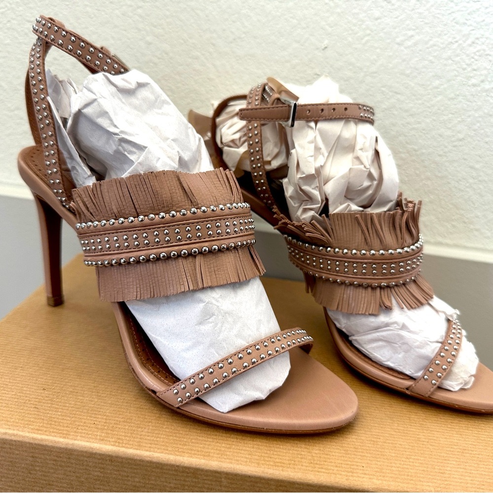 Alaia heel sandals nude color